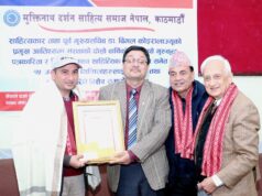मिलाप सम्पादक भुसाल सम्मानित