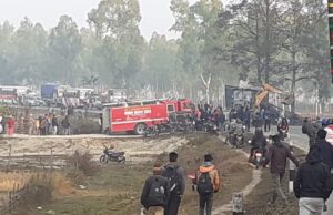 मालबाहक ट्रकमा अर्को ट्रक ठोक्किँदा दुई जनाको मृत्यु