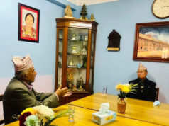 बिजुक्छेलाई भेट्न भक्तपुर पुगे पौडेल,राष्ट्रपतिको चर्चा