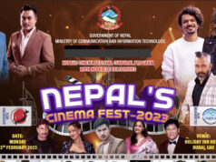 ‘नेपाल सिनेमा फेस्ट’मा सहभागि हुन फिल्मकर्मी दुबई प्रस्थान गर्दै
