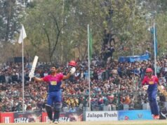 यूएईद्वारा नेपाललाई ३११ रनको लक्ष्य