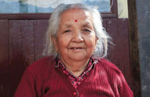 शताब्दी पुरुष सत्यमोहन जोशीकी पत्नी राधादेवीको सय वर्षको उमेरमा निधन