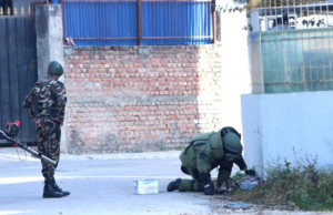 सिनामंगलमा भेटियो शंकास्पद बस्तु, सेनाको बम डिस्पोजल टोली घटनास्थलमा