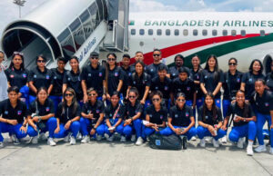 नेपाली महिला फुटबल टिमले बंगलादेशसँग मैत्रीपुर्ण प्रतिस्पर्धा गदै