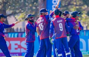 भारतविरुद्धको खेल्न नेपाली टिम श्रीलंका पुग्यो