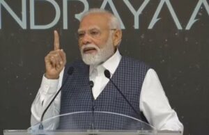 चन्द्रयान–३ अबतरण भएको चन्द्रमाको स्थललाई मोदीले नाम दिए- ‘शिबशक्ति पोइन्ट’