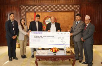 नेपाल बैंकद्वारा भूकम्पपीडितका लागि प्रधानमन्त्री दैवी प्रकोप कोषमा ५० लाख जम्मा