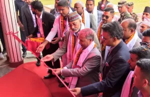 भारत सरकारको सहयोगमा निर्मित श्री पोखरभिण्डी माध्यमिक विद्यालय भवनको औपचारिक उद्घाटन
