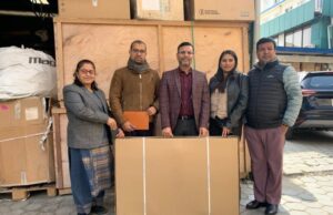 प्युठान अस्पताललाई शल्यक्रिया टेबल हस्तान्तरण
