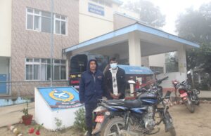 महोत्तरीमा मोटरसाइकल चोरी गरेर भाग्दै गरेका युवक पक्राउ