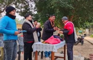 कर्मयोगी बरिष्ठ समाजसेवी गणेशमान कृष्णप्यारी सैजु स्मृति प्रतिष्ठानद्वारा अतिविपन्न तथा सुकुम्बासीका ५० जना बिधार्थीहरूलाई ट्रयाकसुट बितरन