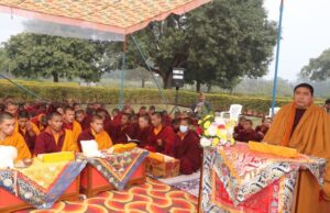 लुम्बिनीमा मोन्लाम पूजा सम्पन्न