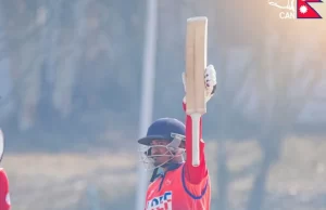 हिमांशु र अर्जुनको अर्धशतकसँगै कर्णालीले एपीएफलाई दियो २०७ रनको लक्ष्य