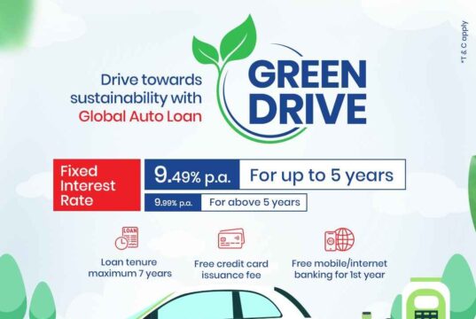 ग्लोबल आइएमई बैंकको ग्रिन ड्राइभ योजना सार्वजनिक, ९.४९ प्रतिशतको स्थिर ब्याजदर