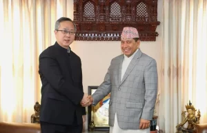 मन्त्री श्रेष्ठलाई चिनियाँ राजदूतको बधाई