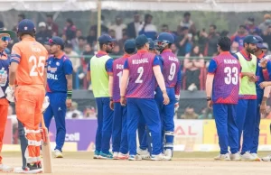 नेपालको शानदार बलिङ प्रदर्शन, जीतका लागि १ सय २१ रनको लक्ष्य