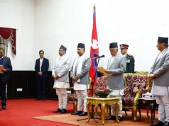 उपेन्द्र यादवले लिए शपथ