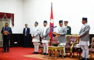 उपेन्द्र यादवले लिए शपथ
