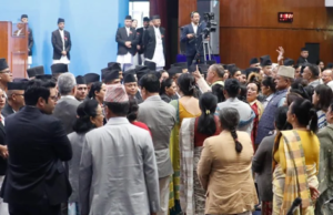 कांग्रेसले नाराबाजीका साथ गर्यो संसद् अवरुद्ध