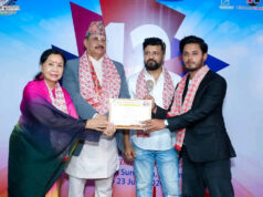 नेपाल अफ्रिका फिल्म फेस्टिवल सम्पन्नः जुरी अवार्ड मार्फत प्रभात पाल ठकुरी सम्मानित