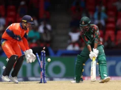 नेदरल्याण्ड्सलाई २५ रनले पराजित गर्दै बंगलादेश सुपर ८ नजिक