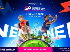 नेपालले मंगलबार नेदरल्याण्ड्सकाे सामना गर्दै