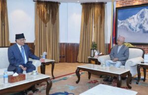 राष्ट्रपति पौडेल र प्रधानमन्त्री दाहालबीच भेटवार्ता