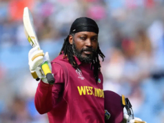 ४७ बलमा शतक बनाउँदै इतिहास रच्ने क्रिस गेल