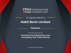 नबिल बैंकले पायो प्लेटिनम इन्फोसिस फिनाकल इनोभेसन अवार्ड