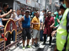 न्युरोडमा सडक विभाग र महानगर प्रहरीबिच विवाद