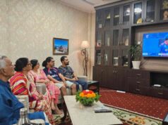 नेदेरल्याण्ड्सविरुद्धकाे खेल हेर्दै राष्ट्रपति