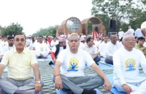 भारतीय दूतावासले लुम्बिनीमा मनायो योग दिवस