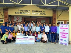 सुष्मा कोइराला अस्पतालमा जलन उपचार सम्बन्धी राष्ट्रिय तालिम