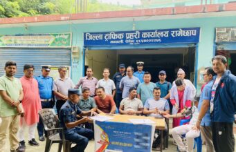 सवारी दुर्घटना नियन्त्रणका लागि चालकहरूको रक्तचाप परीक्षण