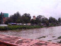 उपत्यकाका नदीमा जलसतह बढेपछि नदी करिडोरका बस्तीमा डुबानको जोखिम