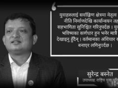 राजनीतिक स्थिरताको अभावले युवामा निराशा छ : सुरेन्द्र बस्नेत