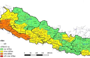 यी नदीमा बाढीको जोखिम उच्च