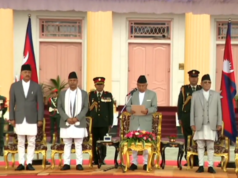 नवनियुक्त प्रधानमन्त्री ओलीले लिए शपथ