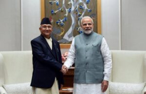 भारतीय प्रधानमन्त्री मोदीले दिए ओलीलाई बधाइ