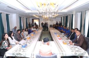 टियू क्रिकेट मैदान निर्माणबारे प्रधानमन्त्री ओली र सरोकारवालाबीच छलफल