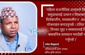 ‘दलितलाई दयाको पात्र बनाउने र कोटा छुट्याउने परम्परा गलत छ’