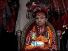 भोटो जात्रामा ‘जीवित देवी’ कुमारी(फाेटाे फिचर)