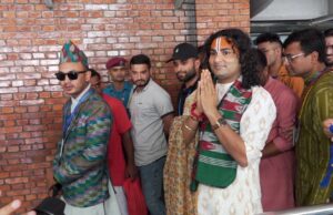 भारतीय कथावाचक अनिरुद्धाचार्य काठमाडौँमा