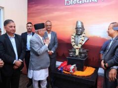 प्रधानमन्त्रीद्वारा जननेता भण्डारीको प्रतिमा अनावरण