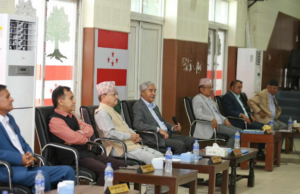 कांग्रेस केन्द्रीय समिति बैठक अघि सानेपामा पदाधिकारी बैठक