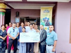 कुमारी बैंकद्वारा १० लाख रुपैयाँको बीमा रकम भुक्तानी