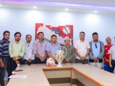 निर्माता ज्योतिराज राईले दिए आमन्त्रण गोल्डकपलाई सुन र चाँदीजडित ट्रफी