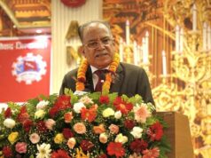 प्रत्यक्ष निर्वाचित राष्ट्रपति र पूर्ण समानुपातिक निर्वाचन प्रणालीको एजेन्डा अघि बढाउँछौँः प्रचण्ड