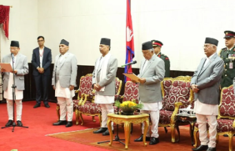 नवनियुक्त प्रधानन्यायाधीश राउतले लिए शपथ