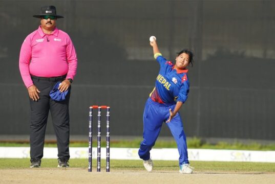 विश्वकप छनोटको निर्णायक खेलमा युएईविरुद्ध नेपाललाई ८४ रनको लक्ष्य